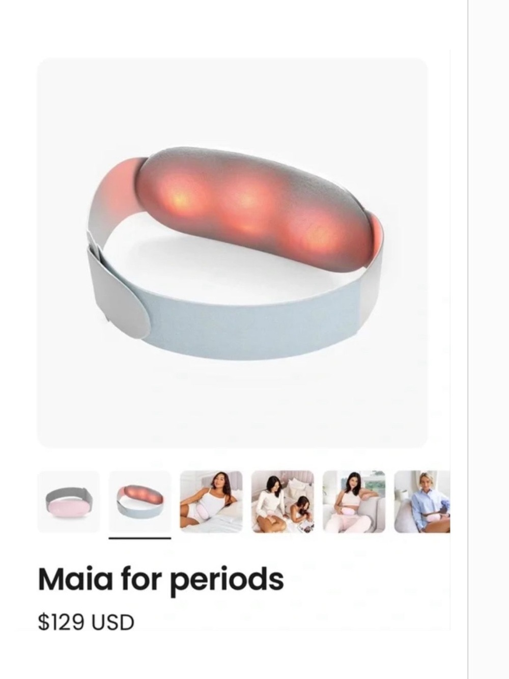 Period Relief Wearable — Pink